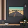 88289-289.jpg Road In A Desert Framed Canvas