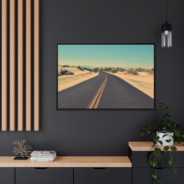 88289-289.jpg Road In A Desert Framed Canvas