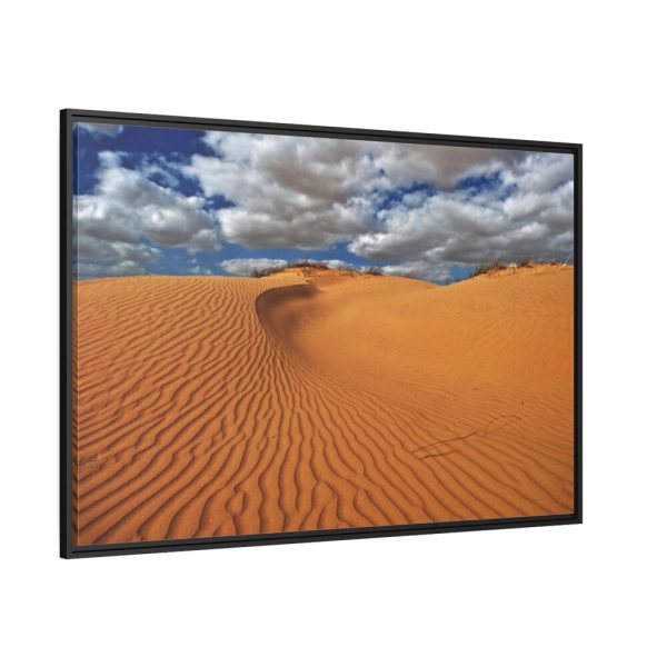 Ripples In The Sand Dunes Framed Canvas
