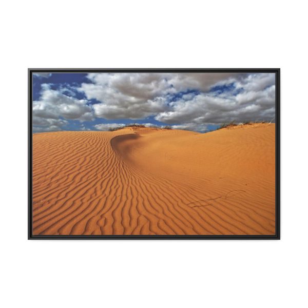 Ripples In The Sand Dunes Framed Canvas