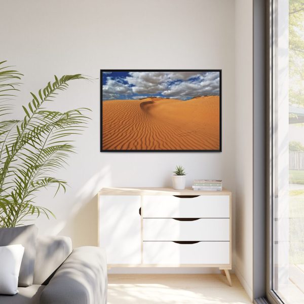 Ripples In The Sand Dunes Framed Canvas