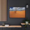 Ripples In The Sand Dunes Framed Canvas