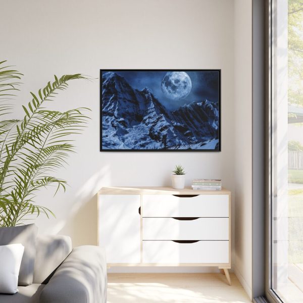 88289-308.jpg Moon in Mountains Framed Canvas