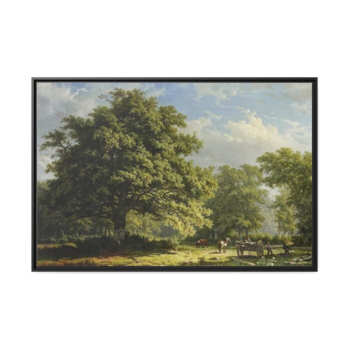 View in the Bentheim Forest by George Andries Roth Framed Canvas - Image 2