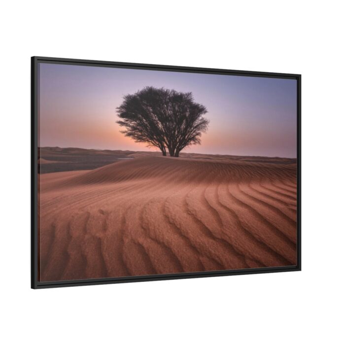 Trees in the Desert Framed Canvas - Image 1