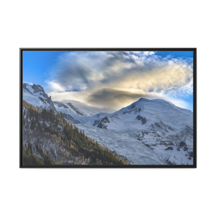 Mountains Of Chamonix, Alps Framed Canvas - Image 2