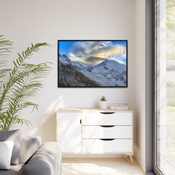 Mountains Of Chamonix, Alps Framed Canvas - Image 4