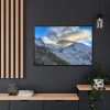 Mountains Of Chamonix, Alps Framed Canvas