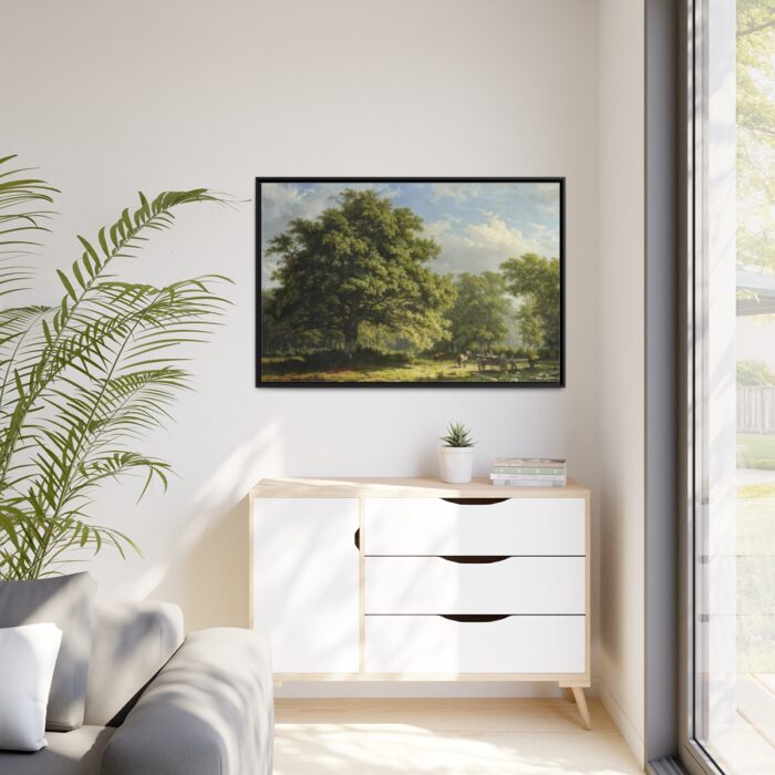 View in the Bentheim Forest by George Andries Roth Framed Canvas - Image 4