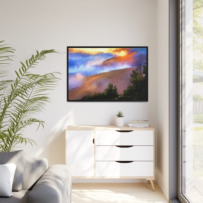 Morning Fog Framed Canvas - Image 4
