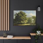 View in the Bentheim Forest by George Andries Roth Framed Canvas - Image 5