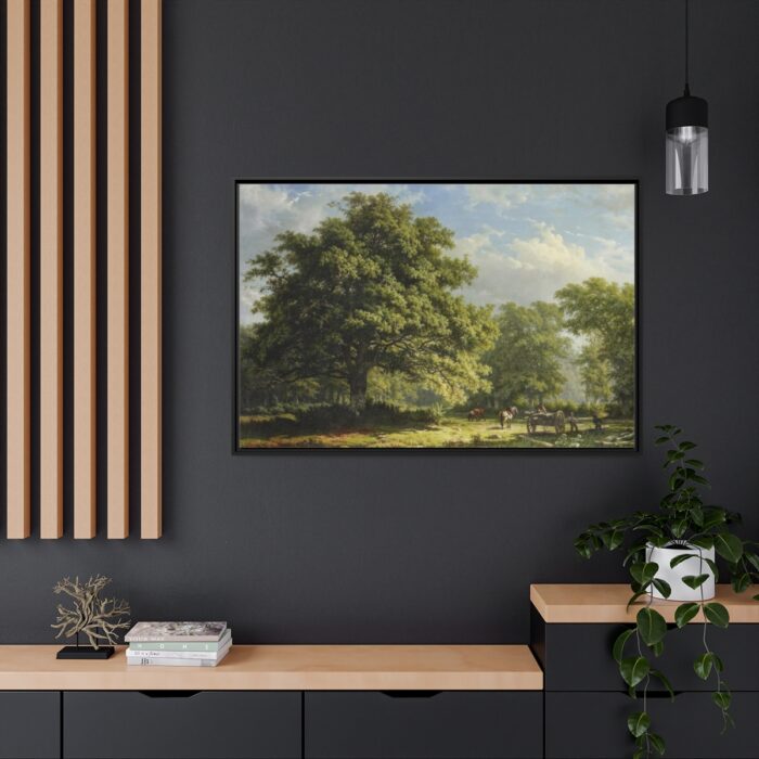 View in the Bentheim Forest by George Andries Roth Framed Canvas - Image 5