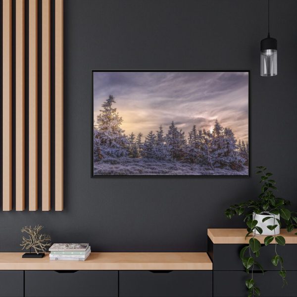 Way in Jesenik Mountain Framed Canvas