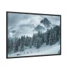 88289-350.jpg Car in Mountain Landscape With Snowy Trees Framed Canvas