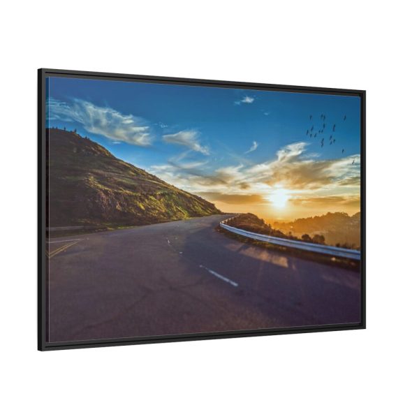 88289-355.jpg Mountain Road Sunset Framed Canvas