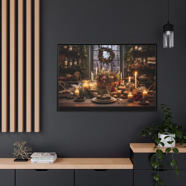 88289-364.jpg Christmas Dinner Table Framed Canvas