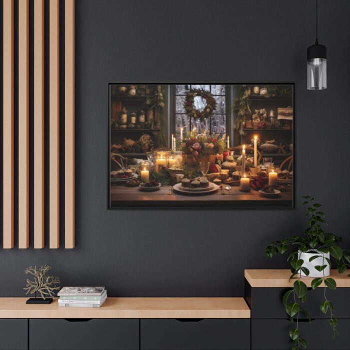 Christmas Dinner Table Framed Canvas - Image 5