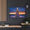 88289-369.jpg Lit Christmas Tree Outside Framed Canvas