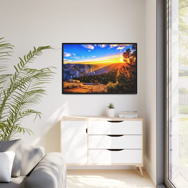 88289-373.jpg Sunrise in the Mountains Framed Canvas