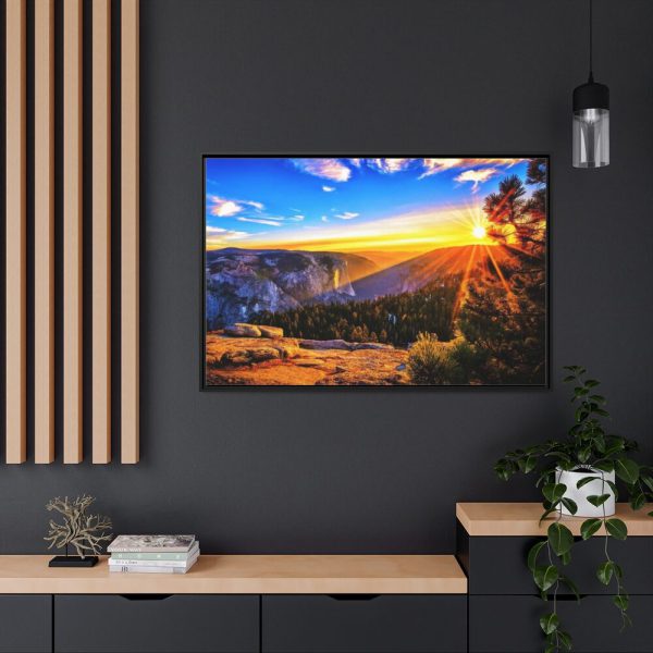 88289-374.jpg Sunrise in the Mountains Framed Canvas