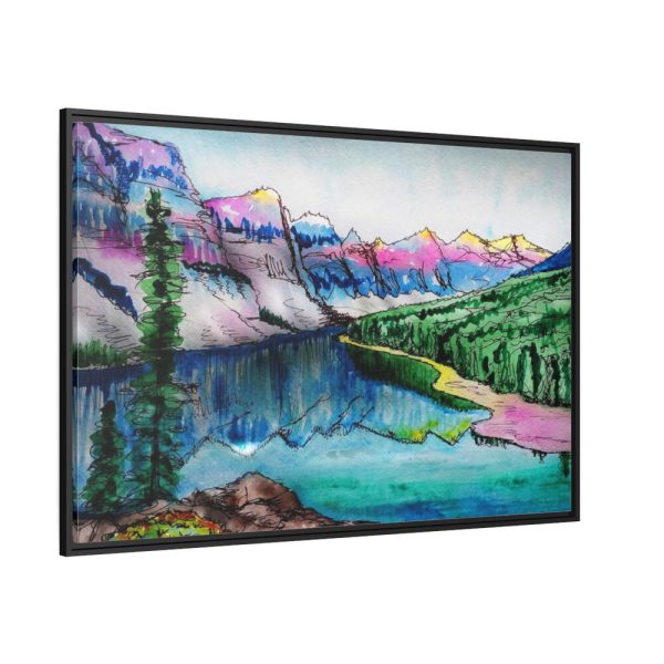 88289-375.jpg Lake and Mountains Framed Canvas