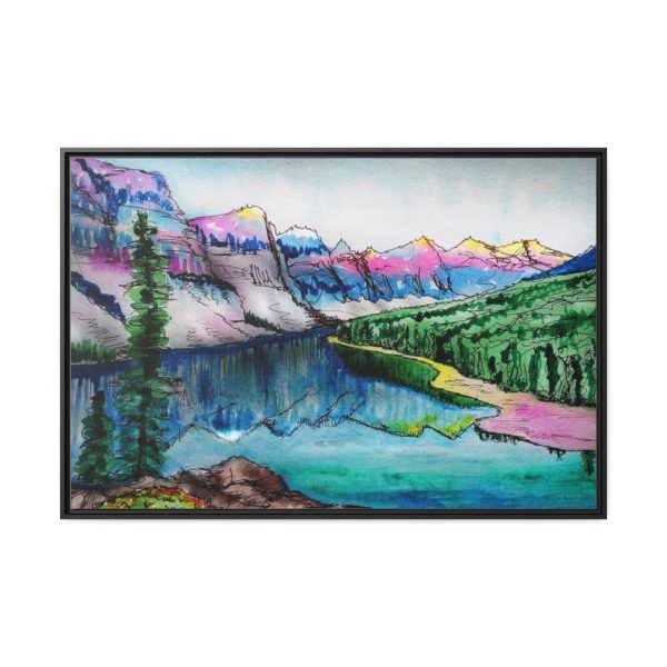 88289-376.jpg Lake and Mountains Framed Canvas