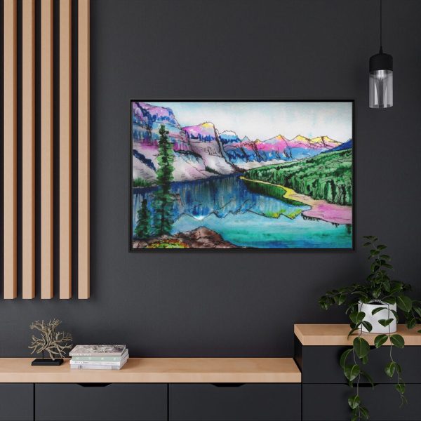 88289-379.jpg Lake and Mountains Framed Canvas