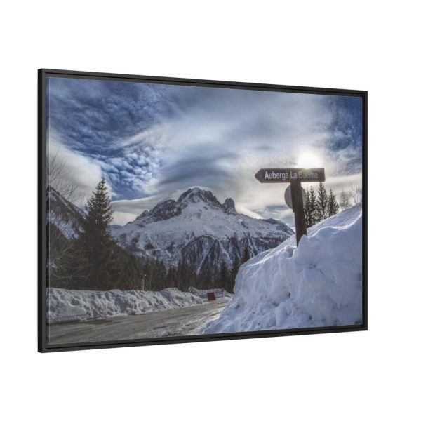 88289-380.jpg Mountain in Holiday Framed Canvas