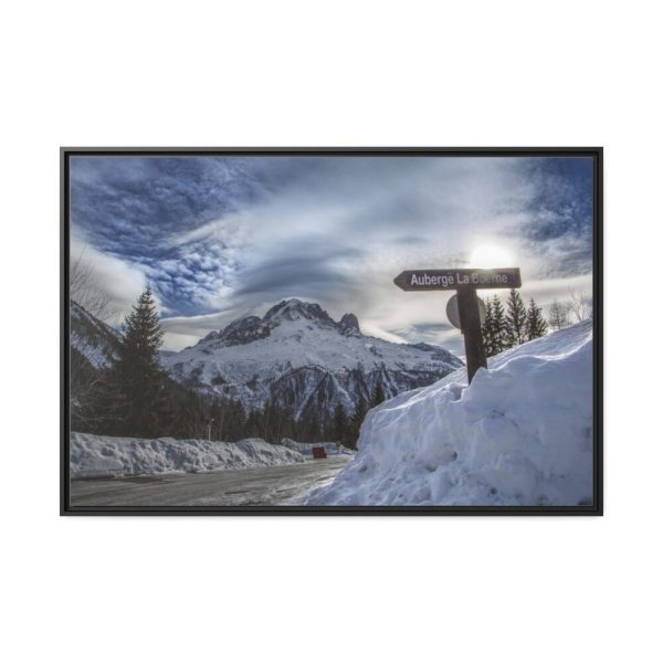 88289-381.jpg Mountain in Holiday Framed Canvas