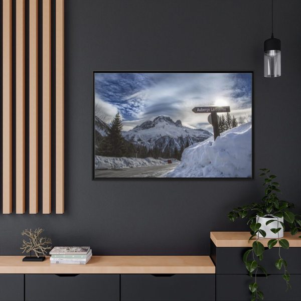 88289-384.jpg Mountain in Holiday Framed Canvas