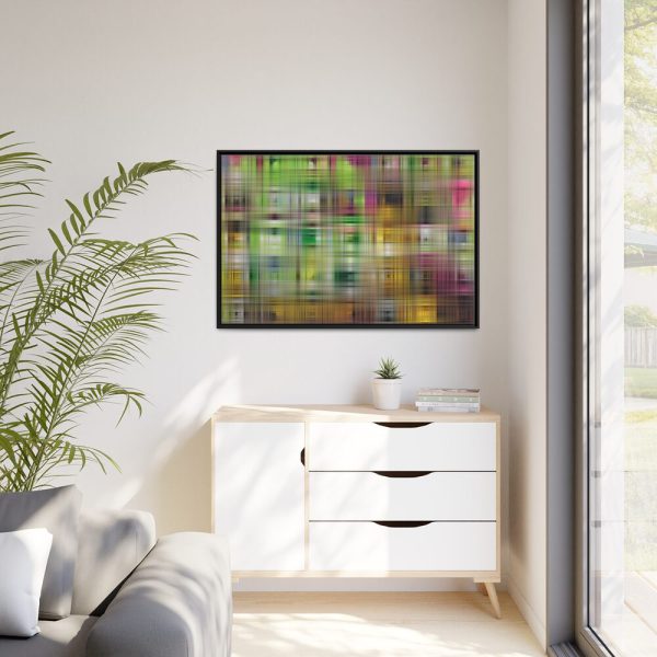 88289-393.jpg Abstract Woven Background #1 Framed Canvas
