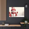 88289-399.jpg Cute Snowman With Copy Space Framed Canvas