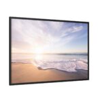 Pacific Coast Sunset at Monterey, California Framed Canvas