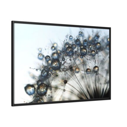 Dandelion Bloom Wildflower Nature Framed Canvas