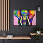 Rainbow Colored Elephant I Framed Canvas - Image 5