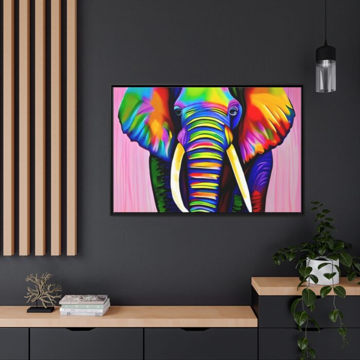 Rainbow Colored Elephant I Framed Canvas - Image 5
