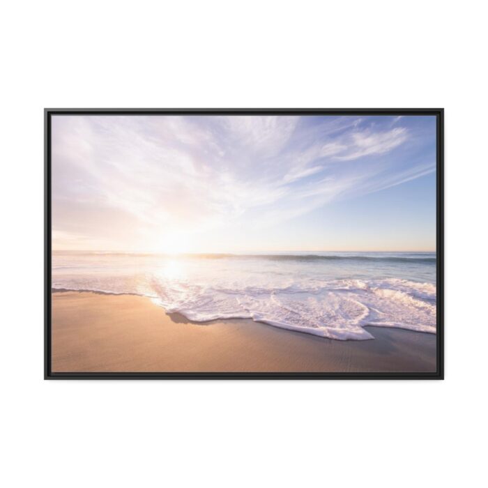 Pacific Coast Sunset at Monterey, California Framed Canvas - Image 2