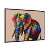 88289-410.jpg Rainbow Colored Elephant II Framed Canvas