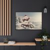 88289-419.jpg Snowman On Sledge Framed Canvas