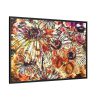Abstract Flowers Framed Canvas