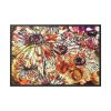 Abstract Flowers Framed Canvas