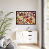 Abstract Flowers Framed Canvas