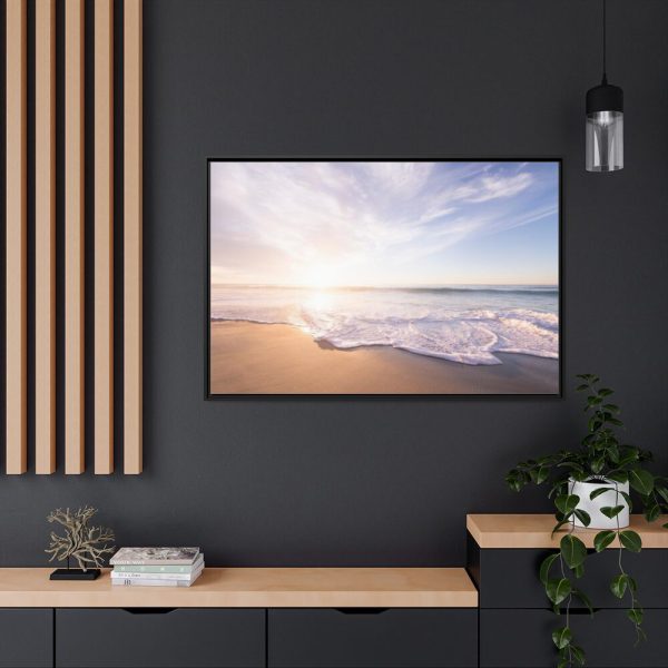 88289-44.jpg Pacific Coast Sunset at Monterey, California Framed Canvas
