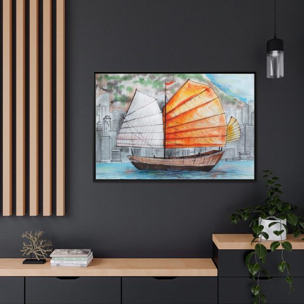 88289-444.jpg Traditional Chinese Sailing Ship Framed Canvas