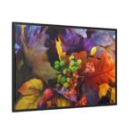 Autumn Leaves, Berries, Acorns Framed Canvas