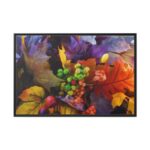 Autumn Leaves, Berries, Acorns Framed Canvas - Image 2