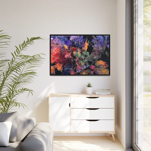 Sketched Outline Autumn Framed Canvas