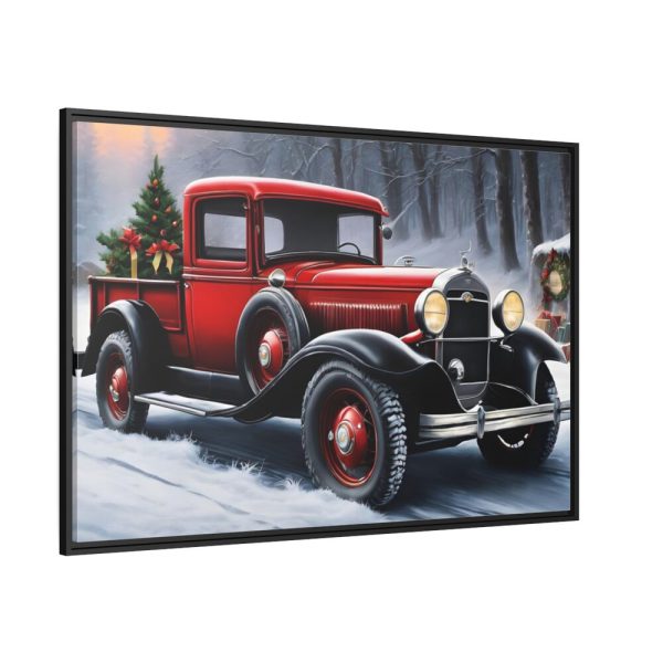 88289-460.jpg Vintage Pickup Truck Christmas II Framed Canvas