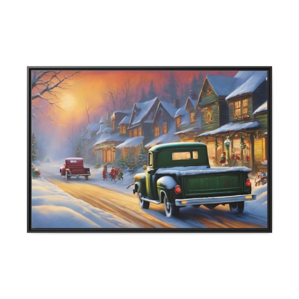 88289-471.jpg Vintage Pickup Truck Christmas III Framed Canvas