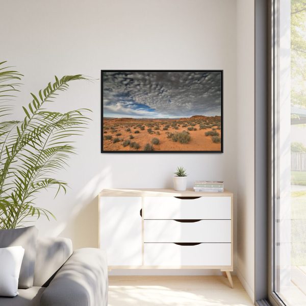88289-48.jpg Clouds Drift over the Arizona Desert Framed Canvas